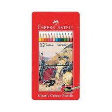 Faber-Castell 輝柏 12色油性色鉛筆/鐵盒