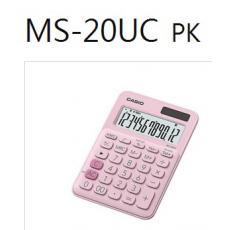 CASIO 彩色計算機 MS-20UC-PK 粉 馬卡龍計算機