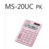 CASIO 彩色計算機 MS-20UC-PK 粉 馬卡龍計算機