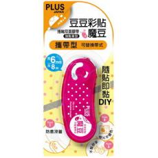 PLUS 豆豆彩貼-魔豆粉 (6mm*10m) TG-1111/39-142