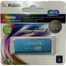 錸德 256G金屬伸縮隨身碟-藍 USB 3.1 HD15