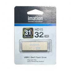 Imation 32G 伸縮隨身碟-金 USB 3.1 HD15