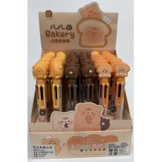 PUPU面包屋 六色筆 特價39元 KK-7014